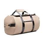 Recycled polyester weekend backpack, double handles, 35L ivory colour