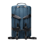 Recycled polyester weekend backpack, double handles, 35L navy-blue colour