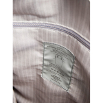 Recycled backpack, front pocket, travel strap, 16” ivory colour