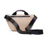 Recycled urban shoulder bag, adjustable strap ivory colour