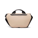 Recycled urban shoulder bag, adjustable strap ivory colour