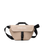 Recycled urban shoulder bag, adjustable strap ivory colour