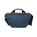 Recycled urban shoulder bag, adjustable strap navy-blue colour