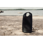 Recycled polyester cooler bag, roll-top design, 25L black colour