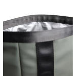 Recycled polyester cooler bag, roll-top design, 25L green colour