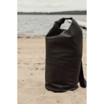 Recycled polyester cooler bag, roll-top design, 25L green colour