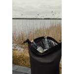 Recycled polyester cooler bag, roll-top design, 25L green colour