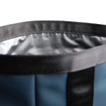 Recycled polyester cooler bag, roll-top design, 25L navy-blue colour