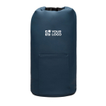 Recycled polyester cooler bag, roll-top design, 25L navy-blue colour