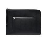 Recycled laptop sleeve, sophisticated design, handy pocket, 14” black colour