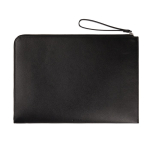 Recycled laptop sleeve, sophisticated design, handy pocket, 14” black colour