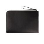Recycled laptop sleeve, elegant design, quick access, 16” black colour