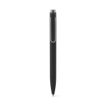 Recycled aluminium pen with innovative clip, blue ink black colour first view