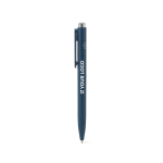 Recycled aluminium pen with innovative clip, blue ink