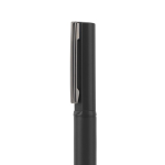 60% recycled metal pen, elegant design, clip, blue ink black colour third view