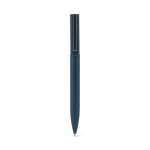60% recycled metal pen, elegant design, clip, blue ink blue colour first view