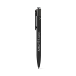 Recycled aluminium pen set, blue ink and inkless pen black colour image with logo 6