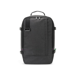 Recycled polyester backpack, airline cabin size 14” dark grey colour first view
