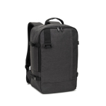 Recycled polyester backpack, airline cabin size 14” dark grey colour