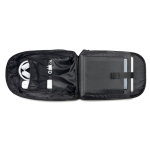 Anti-theft twill backpack, water-repellent, 17” laptop compartment black colour seventh view