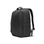 Anti-theft twill backpack, water-repellent, 17” laptop compartment black colour tenth view