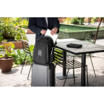 Anti-theft twill backpack, water-repellent, 17” laptop compartment still life view
