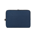High-density recycled polyester laptop sleeve, 14” blue colour second view