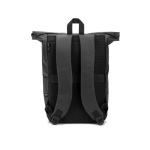 Recycled polyester waterproof roll-top travel backpack, 14” royal blue colour second view