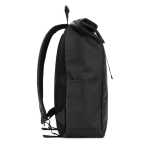 Recycled polyester waterproof roll-top travel backpack, 14” royal blue colour third view