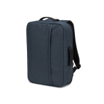 Compact recycled polyester backpack with trolley strap, 15.6” blue colour