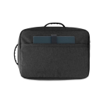 Compact recycled polyester backpack with trolley strap, 15.6” dark grey colour seventh view