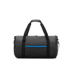 Recycled 600D polyester sports bag with side shoe compartment royal blue colour first view