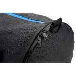 Recycled 600D polyester sports bag with side shoe compartment royal blue colour ninth view