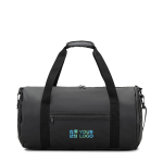 Recycled 600D polyester sports bag with side shoe compartment main view