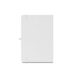 Eco notebook in recycled polyester with pen holder, A5 lined pages white colour second view