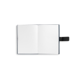 Recycled PU notebook, A5 lined and plain pages blue colour tenth view