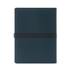 Portfolio with A4 notepad and magnetic closure, lined pages blue colour second view