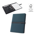 Portfolio with A4 notepad and magnetic closure, lined pages various colours