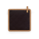 Cotton canvas pan handle cover with hanging loop, 275 g/m² black colour second view
