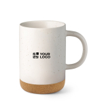 Ceramic mug with removable cork base, matte design, 320ml main view