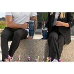 Recycled stainless steel tumbler with double wall, matte finish, 600ml still life view