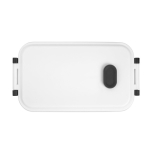 Dishwasher-safe plastic lunch box with durable lid, 900ml white colour first view