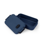 Dishwasher-safe plastic lunch box with durable lid, 900ml navy-blue colour third view