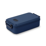 Dishwasher-safe plastic lunch box with durable lid, 900ml navy-blue colour