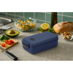Dishwasher-safe plastic lunch box with durable lid, 900ml still life view