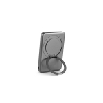 Magnetic recycled ABS power bank, 15W charging, 5000 mAh dark grey colour sixth view