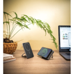 Magnetic recycled ABS power bank, 15W charging, 5000 mAh still life view