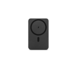 Eco magnetic power bank with ring stand, 10000 mAh dark grey colour first view