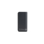 Eco power bank with ultra-fast charging and LED display, 20000 mAh black colour second view