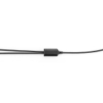 Ultra-fast 6-in-1 USB cable in aluminium & PET, versatile design black colour first view